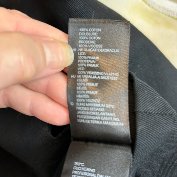 H&M Southwestern print mini skirt, size 14, fringe, sequins/beads - Picture 10 of 16